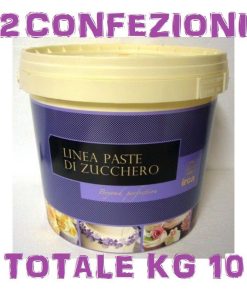 2 CONFEZIONI PASTA DI ZUCCHERO DAMA TOP 5 KG IRCA
