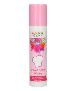 FunCakes FunColours Velvet Spray Bianco White 100ml spray Vellutato