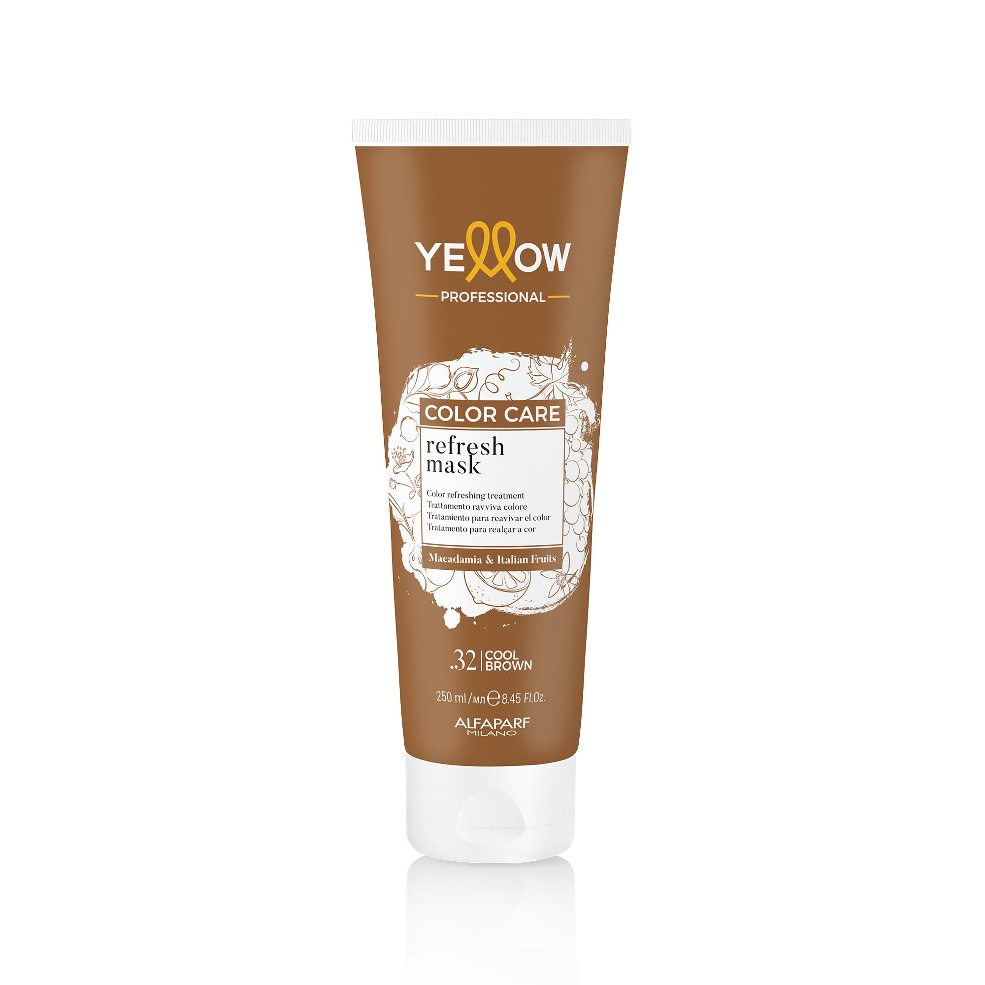 YELLOW Refresh Mask .32 Cool Brown 250 ml - Image 2